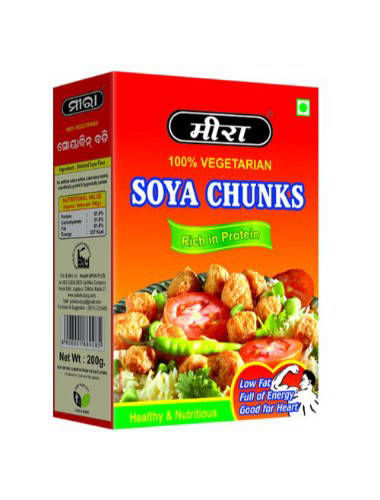 Whole soya Chunks Meera Spices Cuttack Odisha India Packet