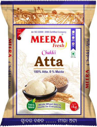 Fresh Chakki Atta Packet Meera Brand Best Quality with Best Price