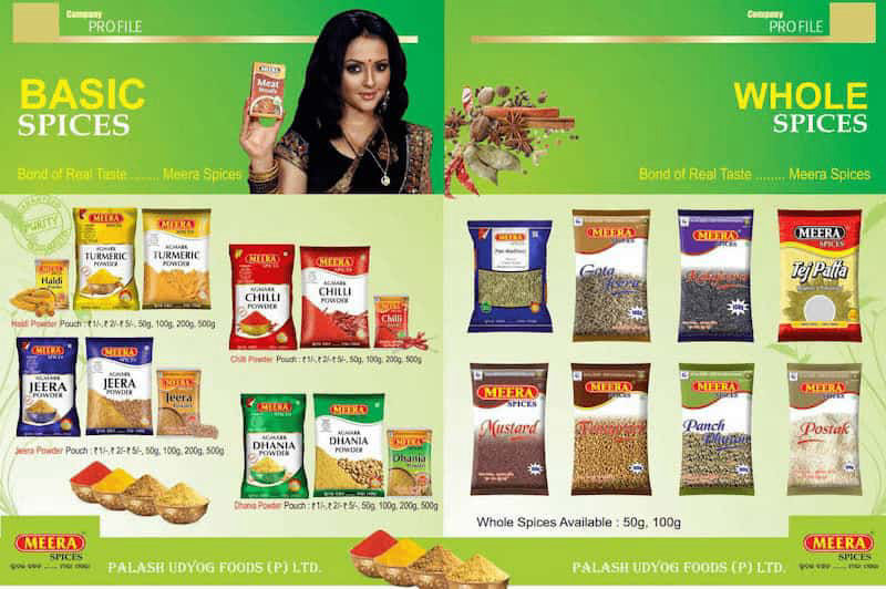 All the Products of Meera Spices 